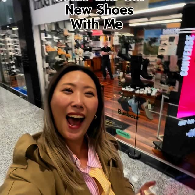 Instagram post by @jasminekim__ for Clarks Originals. Caption reads: [...] birthday joy! I’m loving my first....