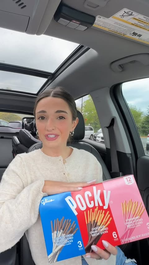 Instagram post by @ericayettaw for Sam's Club. Caption reads: [...] LIMITED TIME @pockyusa variety pack at....