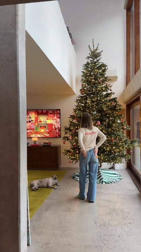 Instagram post by @lanawilman for Mother Denim. Caption reads: ⭐️Welcome to Vlogmas Day Fourteen⭐️ - POV: I....