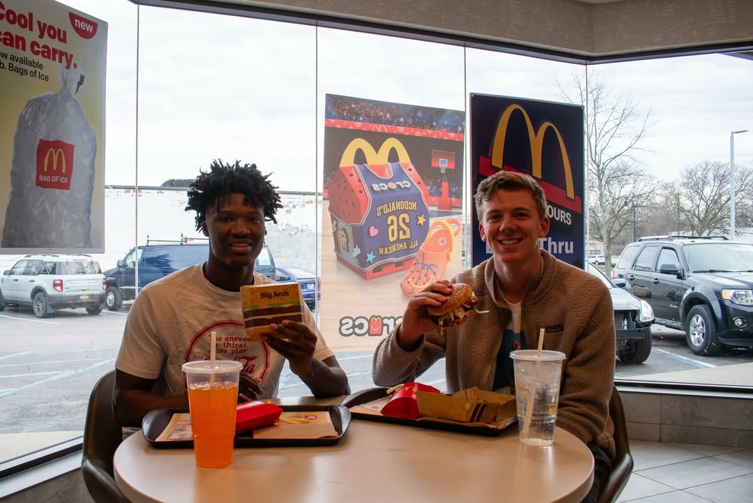 Instagram post by @charlie.may12 for McDonald's of Michigan. Caption reads: #ad I’m locked in for the tournament and fueling....