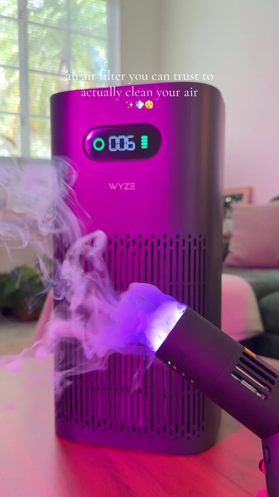 TikTok post by @hipppievibes for Wyze. Caption reads: @Wyze is already what I use for my home [...].