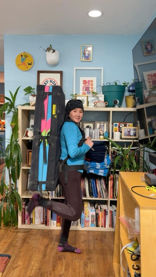 Instagram post by @paulinadao for Smartwool. Caption reads: I am not a fan of the cold. But cold also means....