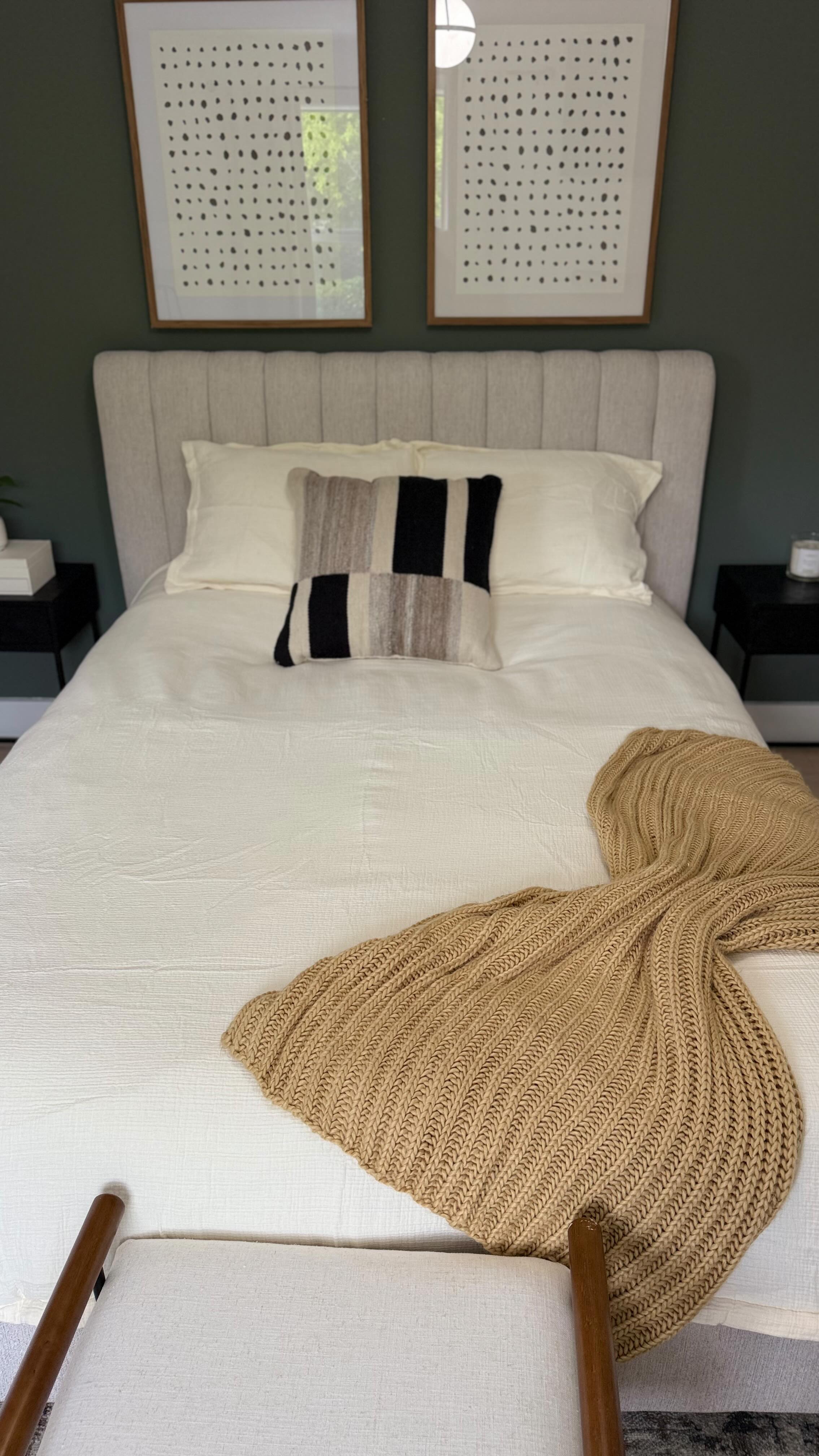 Instagram post by @the_aligned_guide for Better Homes & Gardens. Caption reads: [...] into our guest room with the Better Homes &....