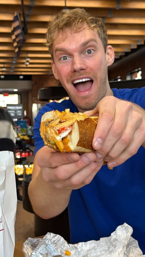 Instagram post by @ryanredoute for Sheetz. Caption reads: #ad Try the unofficial “That Michigan Guy”....