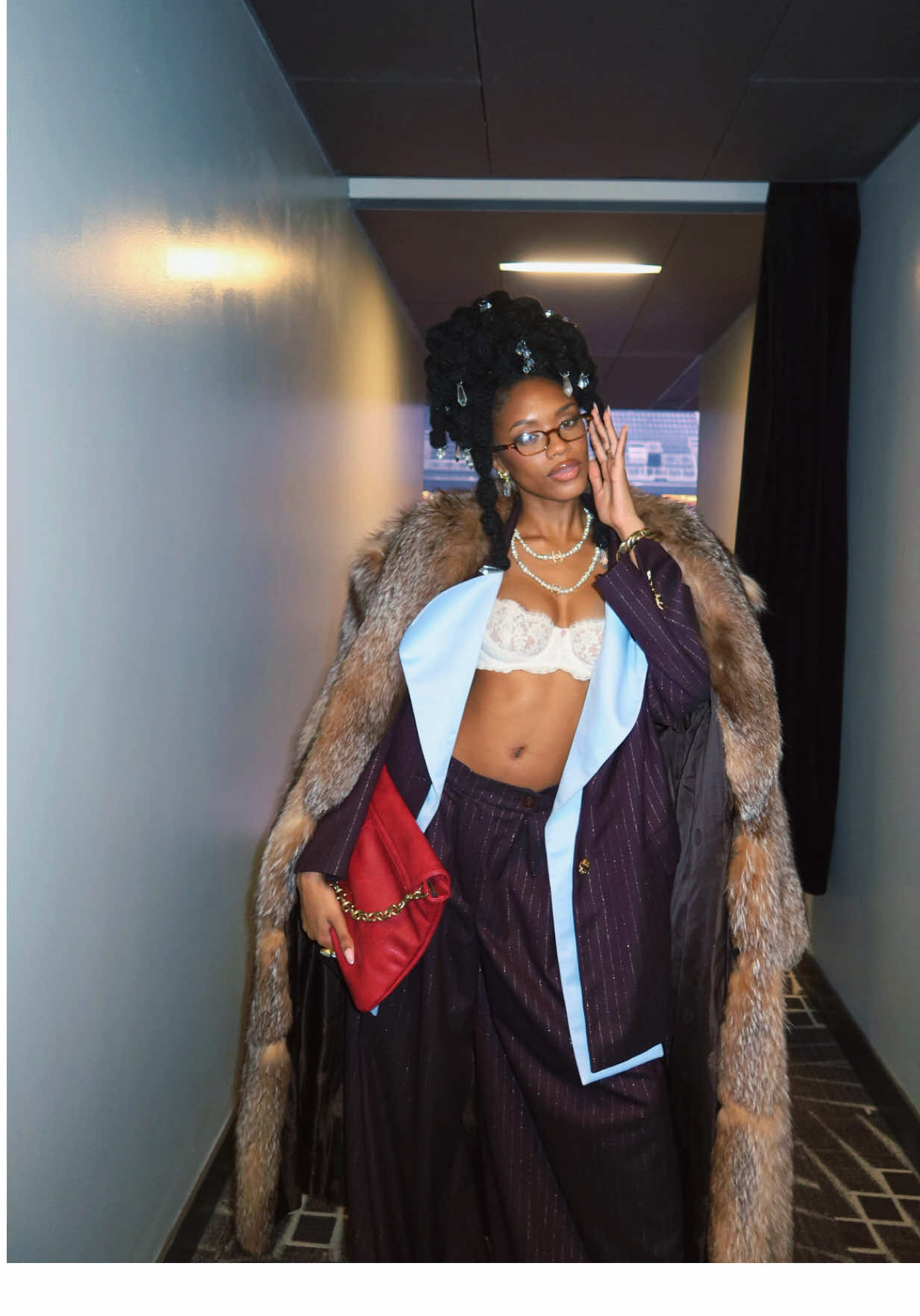 TikTok post by @brianna.who for Creme of Nature. Caption reads: [...] my rich auntie era thanks to @Creme of....