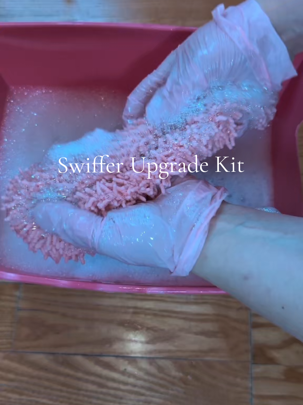 TikTok post by @touchofemili for KEEPOW. Caption reads: [...] cleanup with my favorite mop pads from....