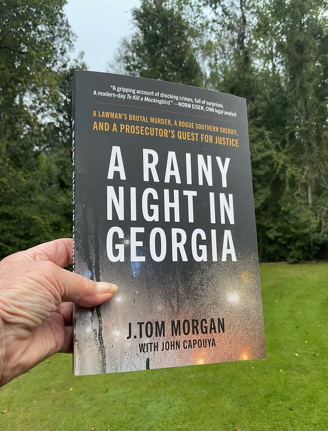Instagram post by @readingpastdark.marcia for BookSparks. Caption reads: ☔️ It looks like a rainy day in Georgia and the....
