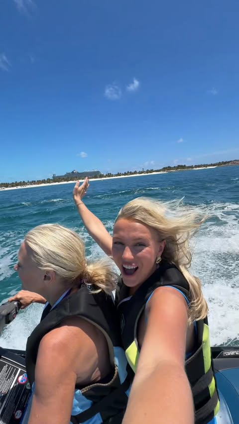 Instagram post by @grace.andrews for MSC Cruises. Caption reads: how much can I do in one day at @msccruises.us....