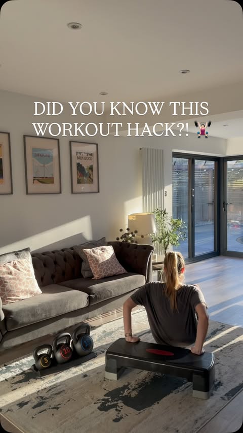 Instagram post by @project_ivel for Yaheetech. Caption reads: ad DID YOU KNOW THIS WORKOUT HACK?! 🏋🏻‍♀️ 

One....