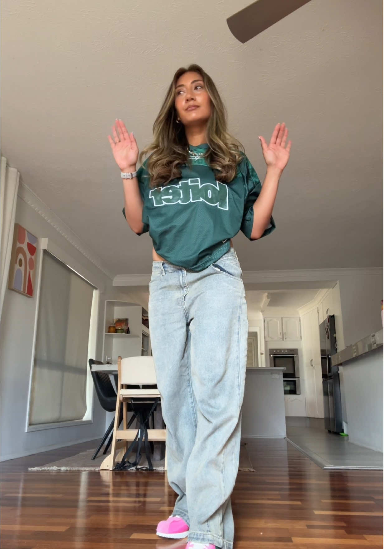 TikTok post by @valaree_ahern for Culture Kings. Caption reads: Fit check but make it dancey @Culture Kings dc:....