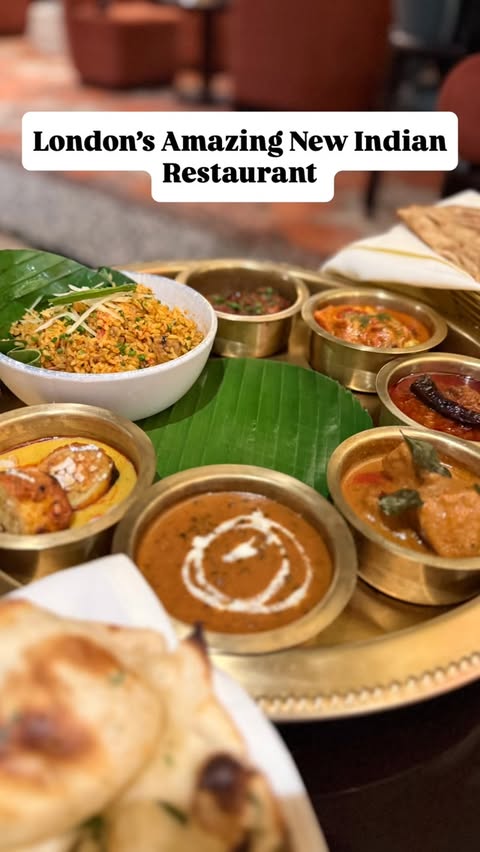 Instagram post by @unlimited.london for London | Explore. Caption reads: ✨ LONDON’S NEWEST INDIAN RESTAURANT YOU NEED TO....