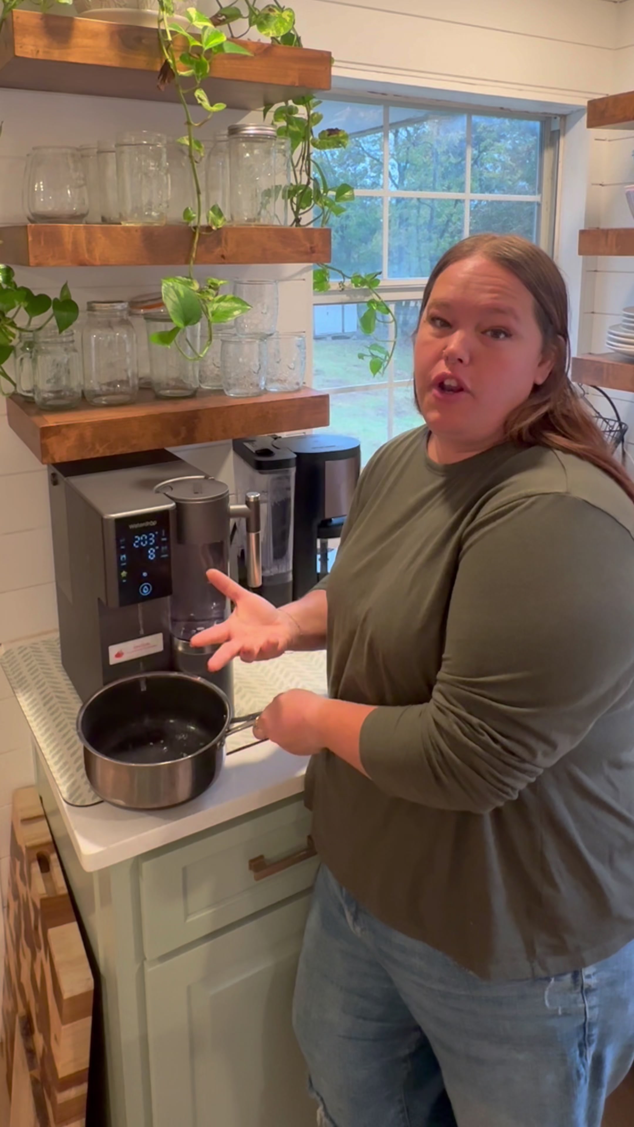 TikTok post by @themhoffers for Waterdrop Filter. Caption reads: [...] for family, for every sip!  @Waterdrop....