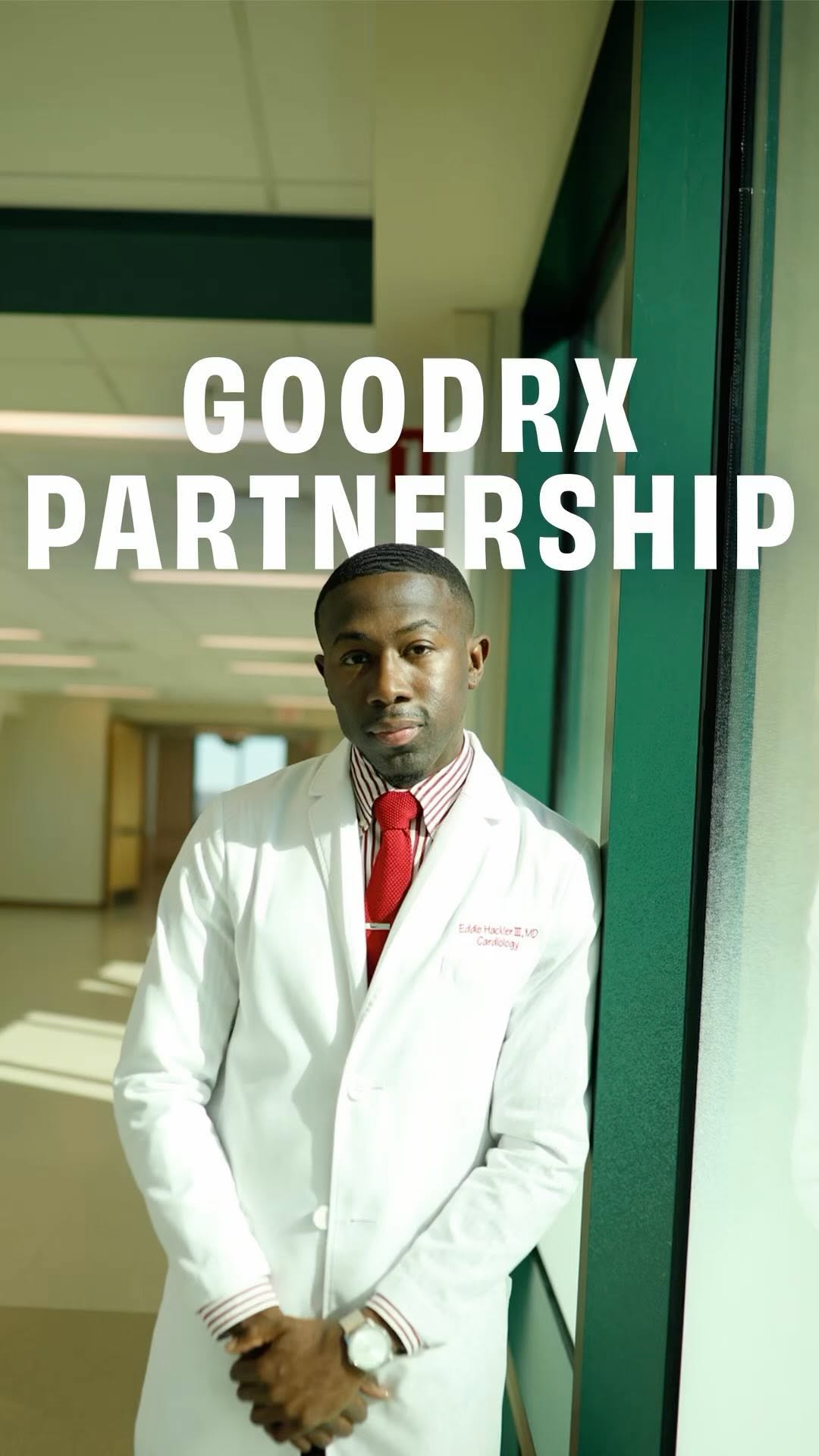 Instagram post by @theblackdoctor for GoodRx. Caption reads: #AD Healthcare can be expensive! With @goodrx, you....