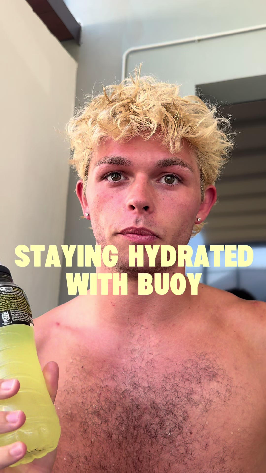 TikTok post by @sean_bailey5 for Buoy. Caption reads: check out @Buoy #buoypartner #electrolytes....