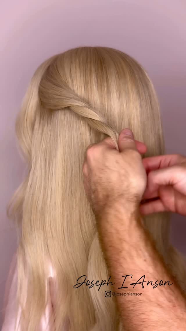 Instagram post by @josephianson for Fiona Franchimon. Caption reads: [...] playing with the Nº1 Hairpin by....