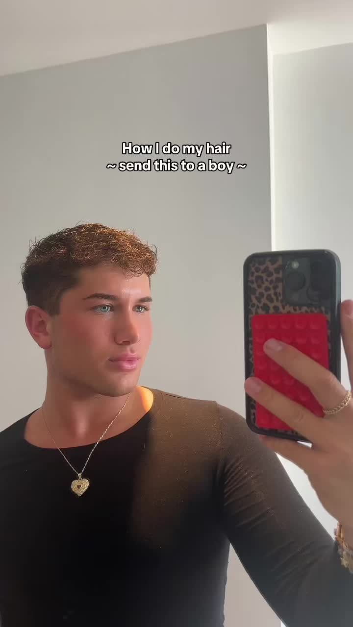 TikTok post by @aanthonymancinii for Beachwaver. Caption reads: Send this to a man who needs to change his....