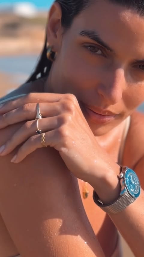 Instagram post by @toniasotiropoulou for Breitling. Caption reads: #ad Made for the moments that matter.....