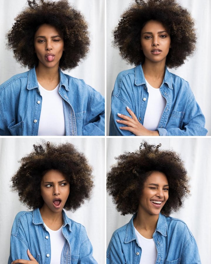 Instagram post by @nardos.kesete for MODELWERK. Caption reads: [...] of my favorite shots w/ @janinahunger....