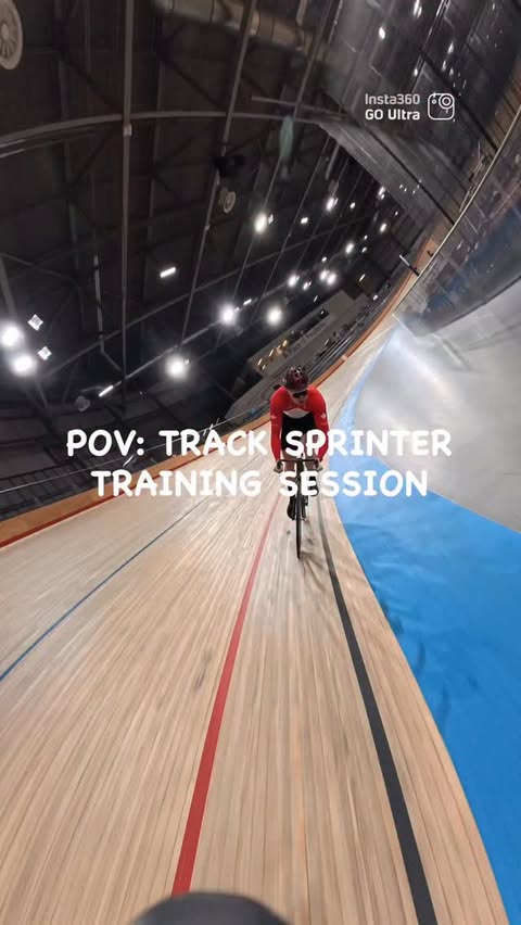 Instagram post by @nickwammes for Insta360. Caption reads: POV Training session with the @insta360 GoUltra !....