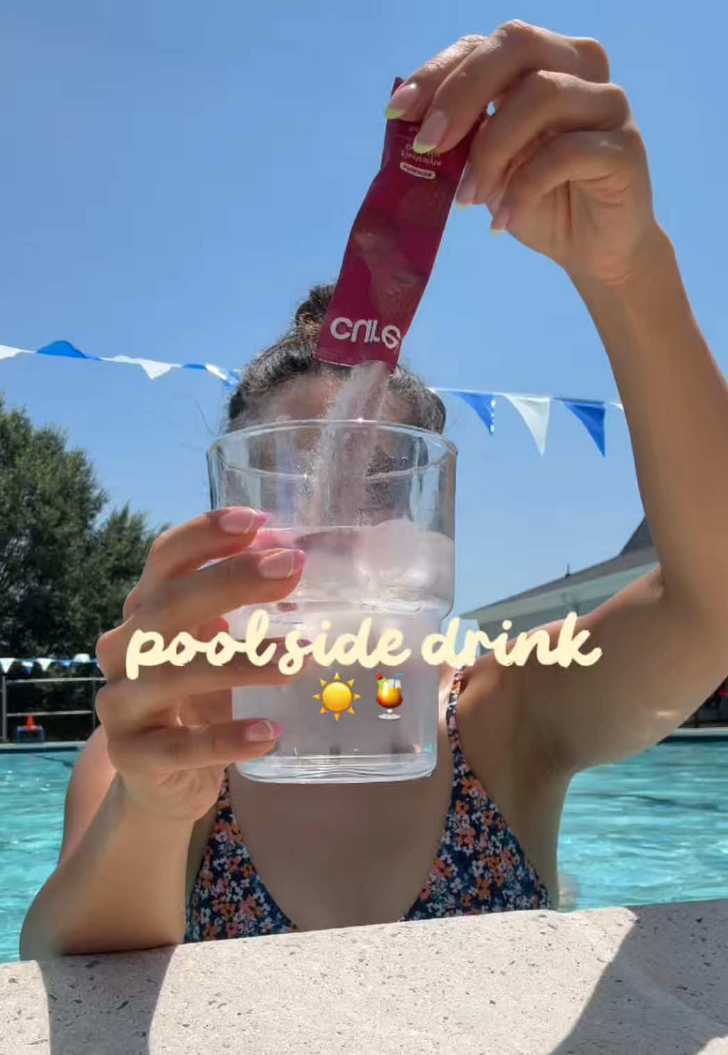 TikTok post by @cindyy_yang for Cure Hydration. Caption reads: gifted by Cure Hydration My newest summer....