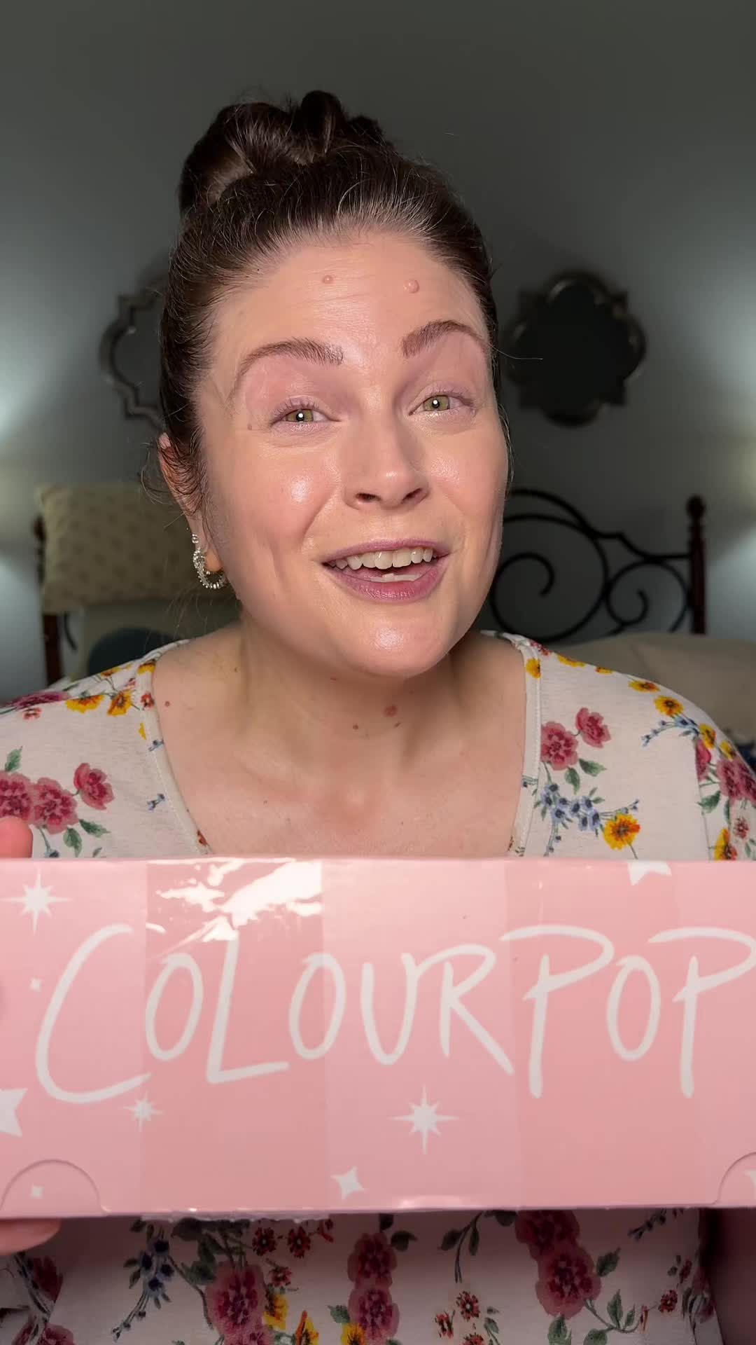 TikTok post by an influencer for ColourPop Cosmetics. Caption reads: Thank you to @ColourPop Cosmetics for sending me....