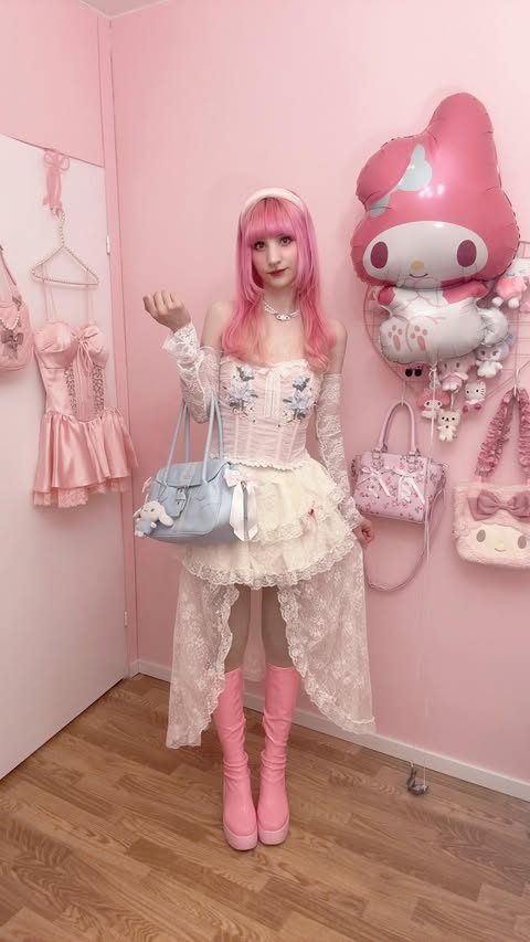 Instagram post by @bubblechutea for LaceMade. Caption reads: ad with @lacemadeofficial @lacemade_jp okay i....