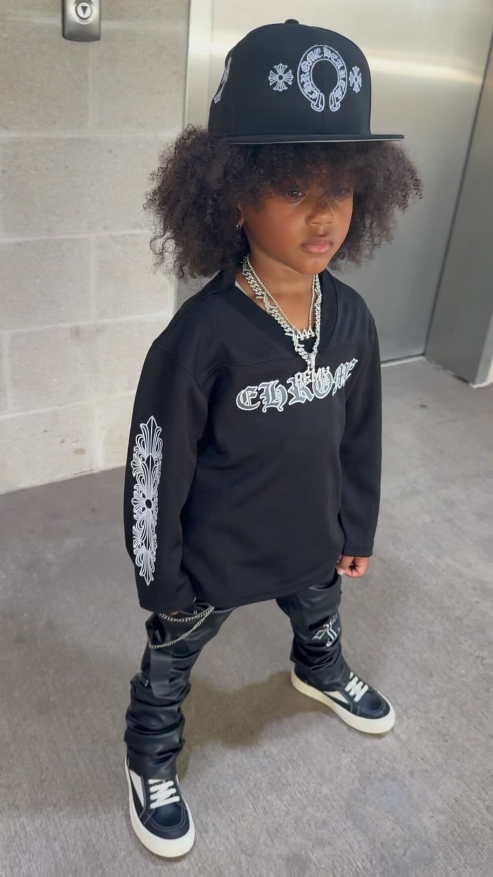 Instagram post by @remingtonxroman for Chrome Hearts. Caption reads: [...] to win this exact custom inspired chrome....