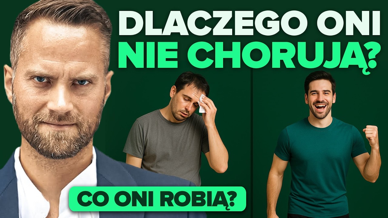 YouTube post by @jakub_mauricz for Mięsna Paczka. Caption reads: Sekrety ludzi, którzy NIGDY nie chorują! (To....