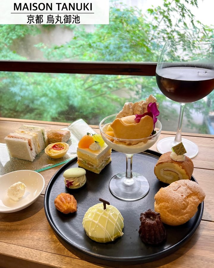 Instagram post by @popota1016 for Maison Tanuki Kyoto. Caption reads: . 📍 MAISON TANUKI／京都 @maison_tanuki_kyoto....