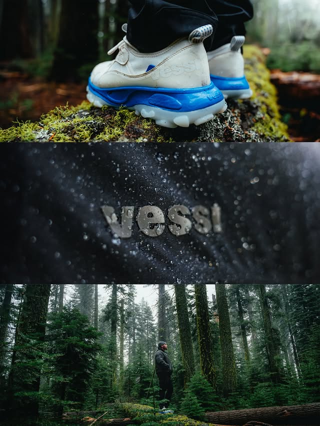 Instagram post by @maxloew for Vessi. Caption reads: [...] last week and luckily I was wearing @vessi.....