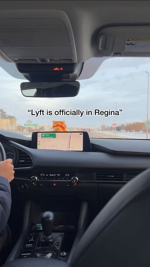 Instagram post by @jenty_tenty for Lyft. Caption reads: @lyft is officially in Regina! Getting around....