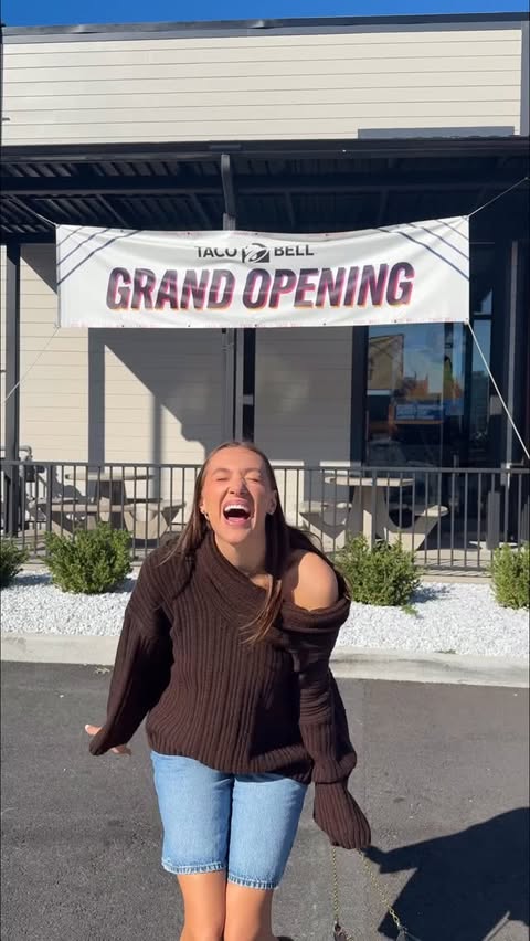 Instagram post by @jessvalortiz for Mountain Dew. Caption reads: You know she’s booking the cast party at @tacobell....