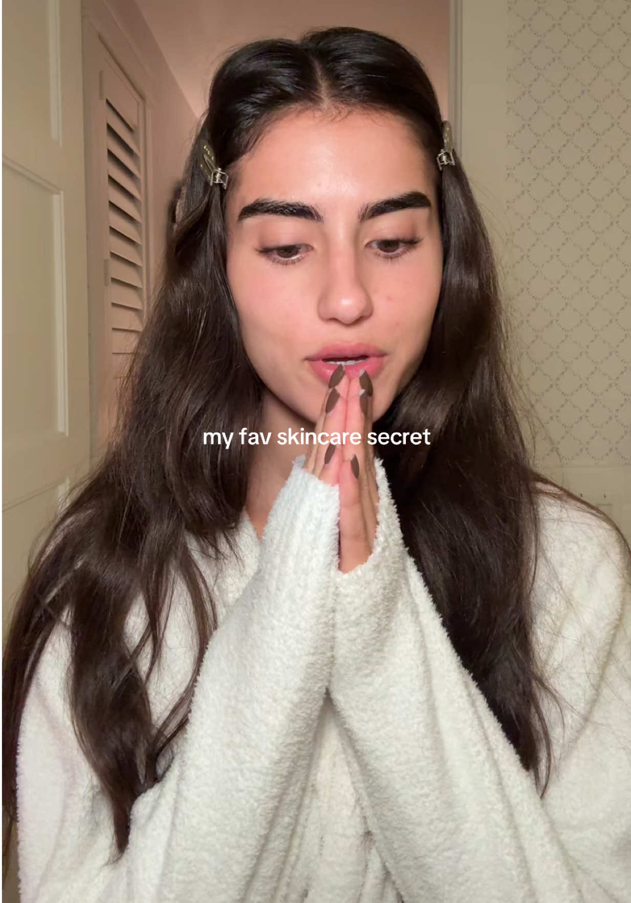 TikTok post by @katcastellanoo for Dermstore. Caption reads: dont miss out on @Dermstore holiday beauty event!!....