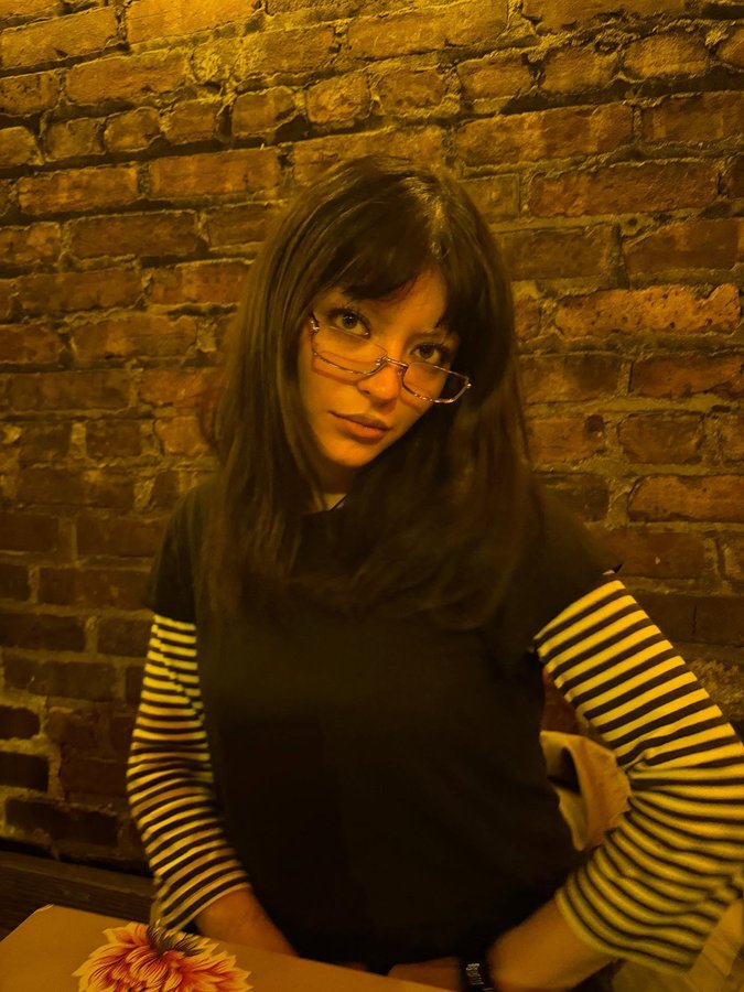 Instagram post by @sabquesada for GENTLE MONSTER. Caption reads: 🐛.