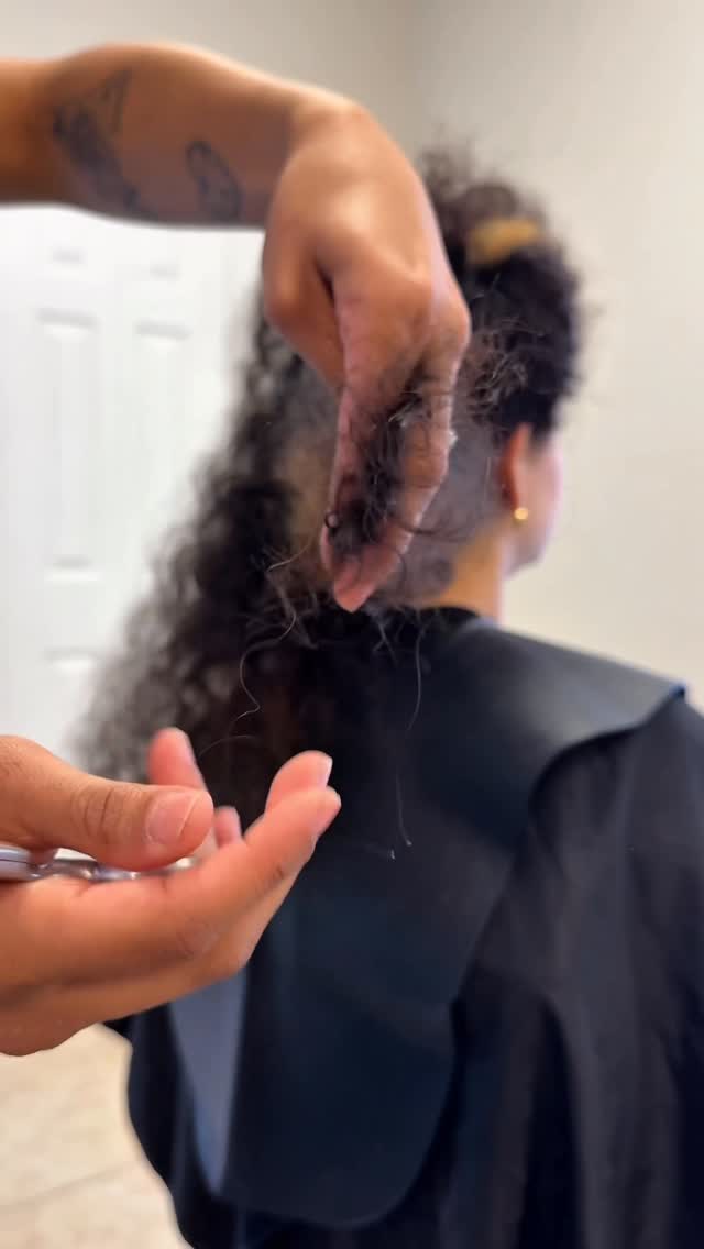 Instagram post by @brendacurlstylist for Ouidad. Caption reads: Loving her new fresh look✨

The goal was to remove....