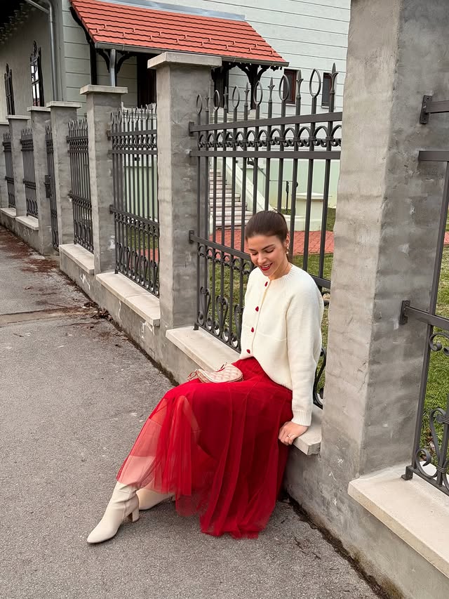 Instagram post by @dalmatinkaizslavonije for Chicwish. Caption reads: Romantic at heart, chic by nature ❤️ @chicwish....