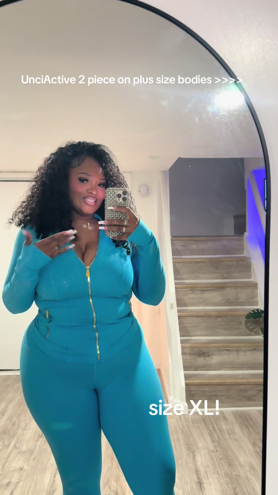 TikTok post by @fatgirlhero for Uncia Active. Caption reads: @Uncia-Active is really here for the thick girls!....