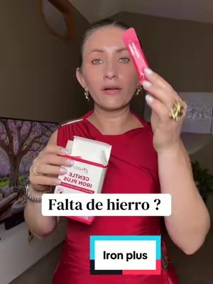 TikTok post by @auryllc for Gynable. Caption reads: [New Upgraded Powder]Gynable Gentle Iron....