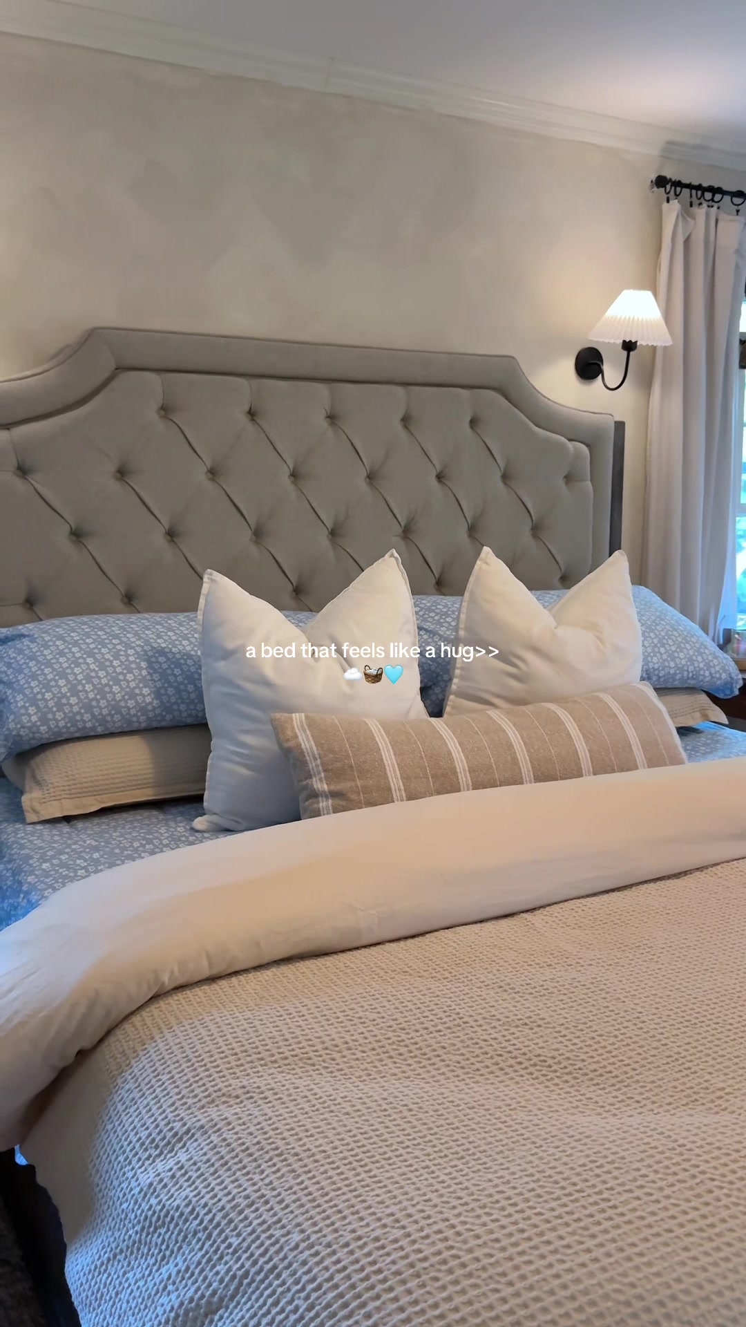 TikTok post by @mindfulgenesis for Utopia Deals. Caption reads: Transform your bedroom into the coziest place in....