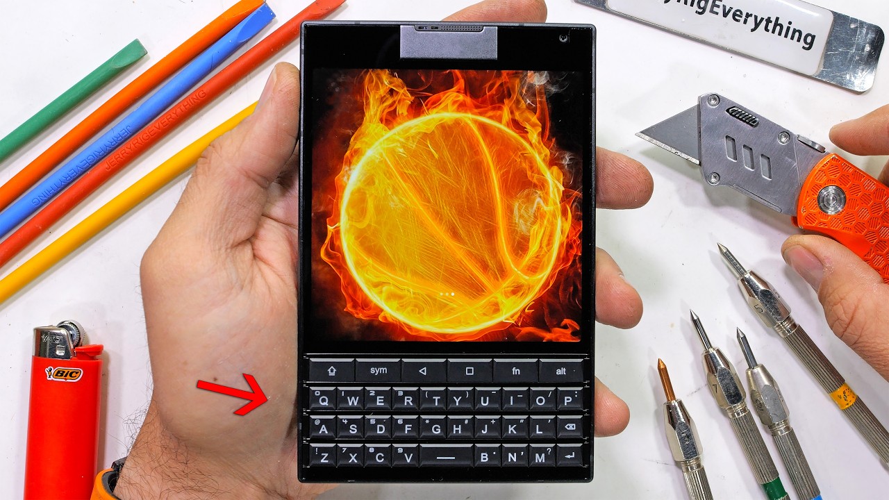 YouTube post by @JerryRigEverything for iFixit. Caption reads: I THOUGHT THEY WERE DEAD!.