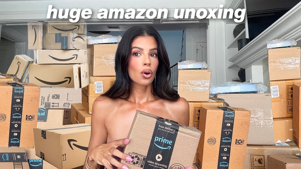 YouTube post by @laura88lee for Lunar Beauty. Caption reads: Opening Every Package I Ordered From Amazon!.
