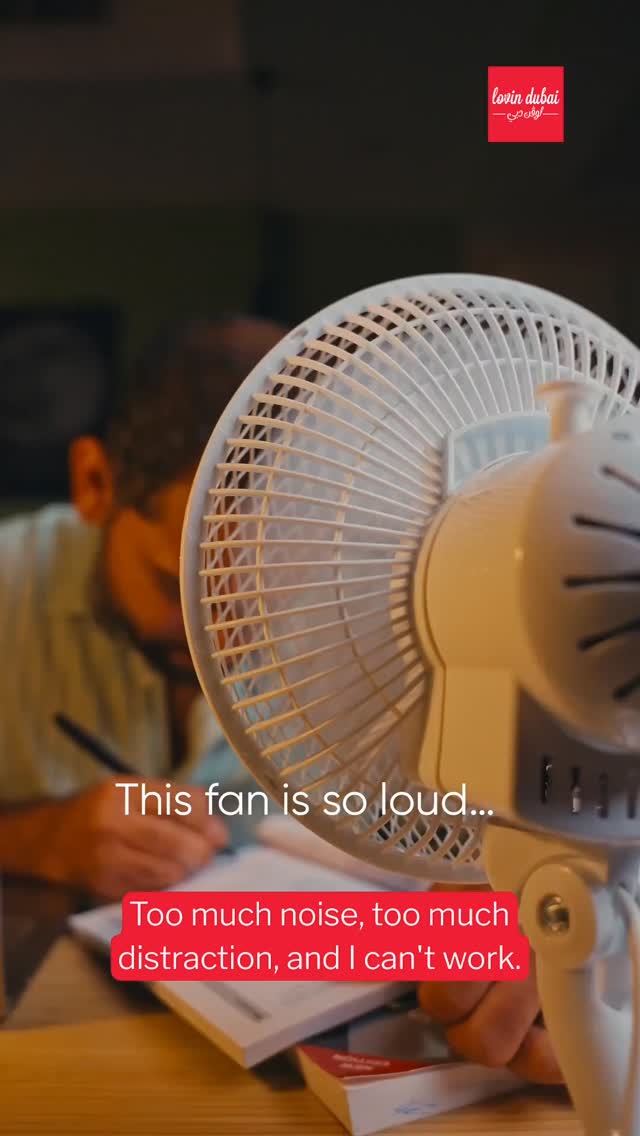 Instagram post by @levoitme for Lovin Dubai. Caption reads: Psst...you've got a silent fan 👀⁠ And no more....