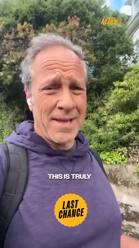 Instagram post by @mikerowe for Alltroo. Caption reads: The final shameless plug for a fundraiser that’s....