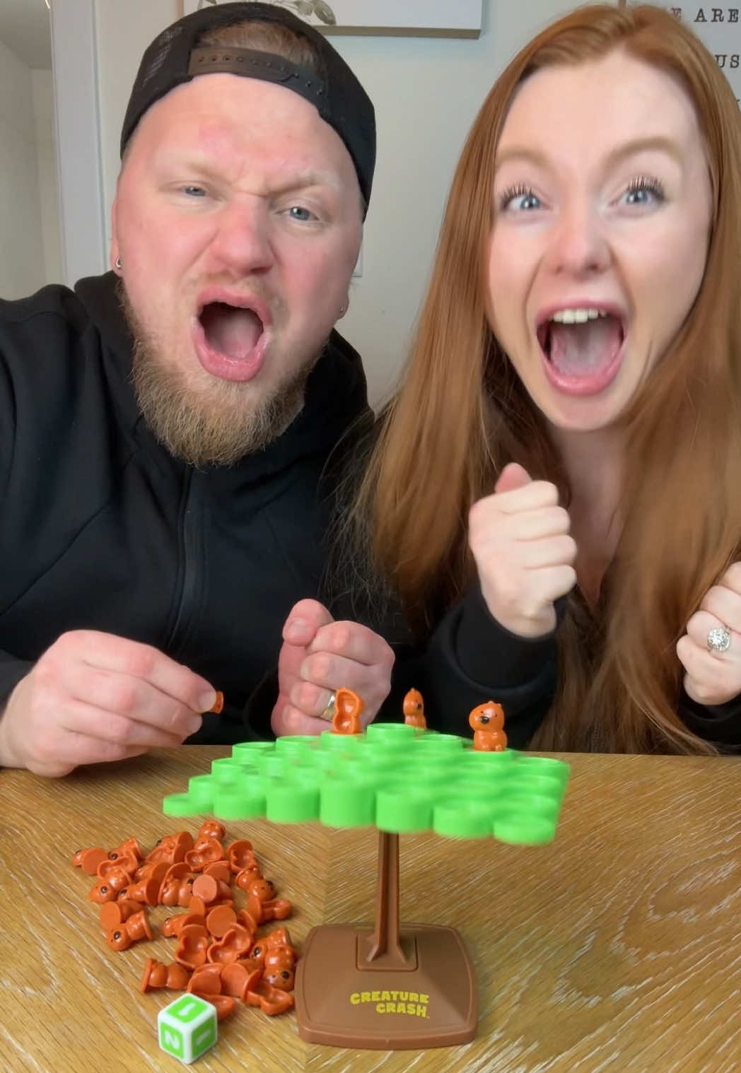 TikTok post by @hannahandregal for What Do You Meme. Caption reads: WAIT FOR THE END 🤣 Creature Crash game can be....