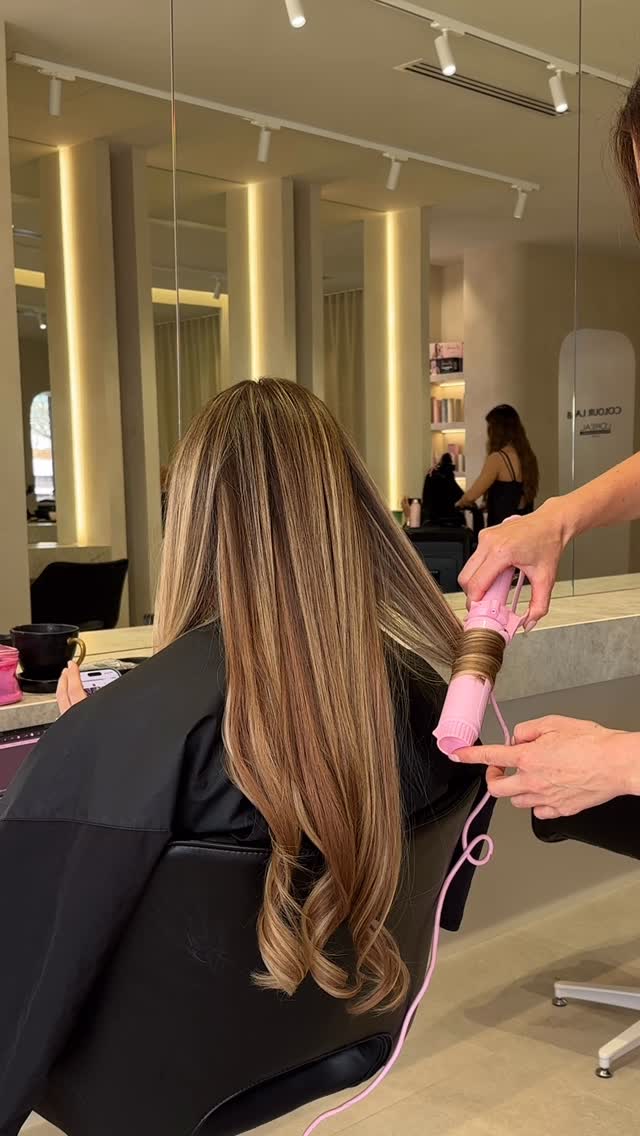 Instagram post by @kokoblaqhair for Mermade Hair. Caption reads: Question 👀 would you use this jumbo curl tong?....