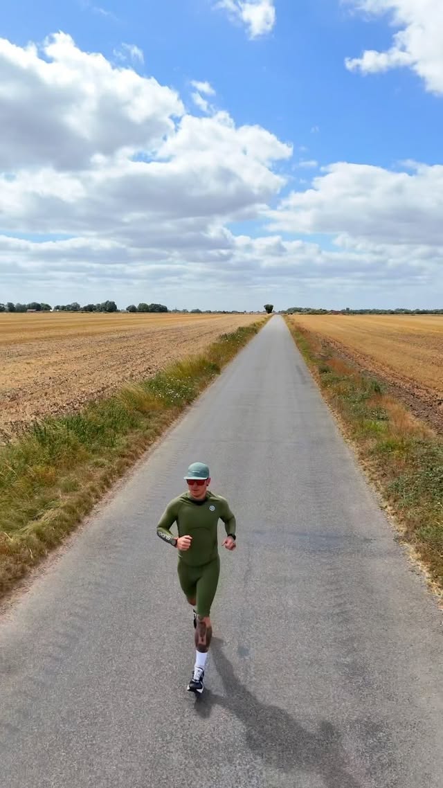 Instagram post by @grantgrego for SKINS Compression. Caption reads: @skins_compression has been around since I was in....