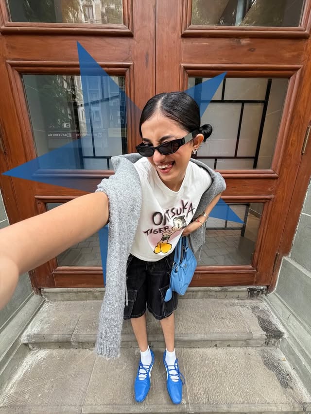 Instagram post by @themermaidscales for Onitsuka Tiger. Caption reads: [...] with the Astro Boy collection by Onitsuka....