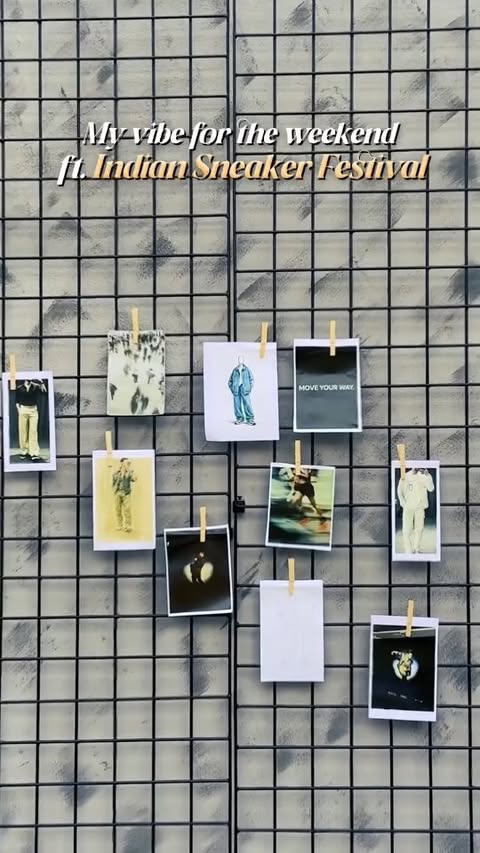 Instagram post by @indiansneakerfestival for BookMyShow. Caption reads: A day full of drippy outfits, fire kicks, banger....