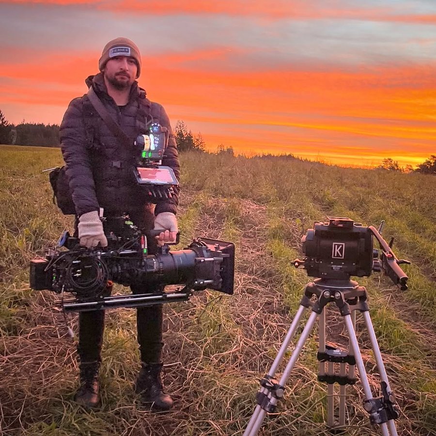 Instagram post by @gabe_twigg for SmallHD. Caption reads: *1st AC Available, Hit me up 😁* 
With summer on....