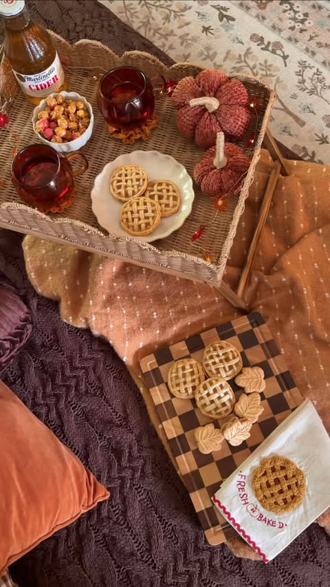 Instagram post by @skylermmann for World Market. Caption reads: [...] officially fall movie night season....